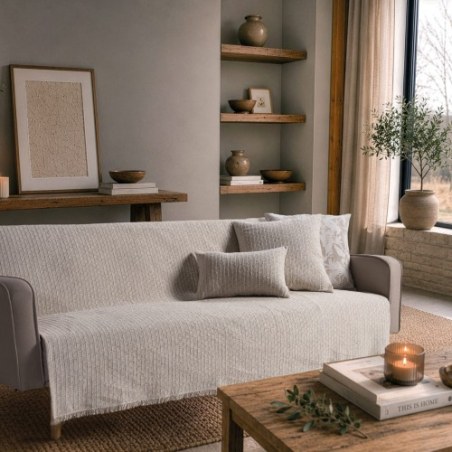 Ριχτάρι Teoran Joliet 01 Ivory Pearl - Διθέσιο 180x250cm