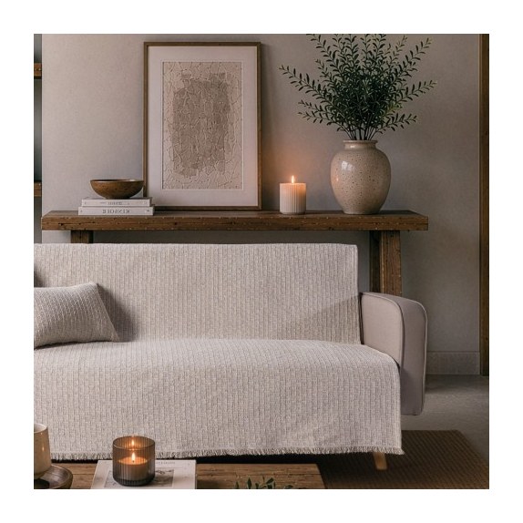 Ριχτάρι Teoran Joliet 01 Ivory Pearl - Τετραθέσιο 180x350cm