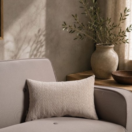 Μαξιλαροθήκη Teoran Dayton 02 Beige - 50x50cm με γέμιση