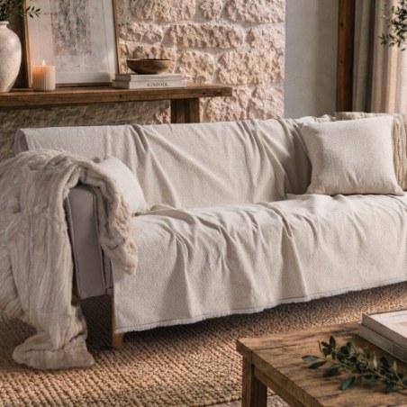 Ριχτάρι Teoran Dayton 01 Ivory - Τετραθέσιο 180x350cm