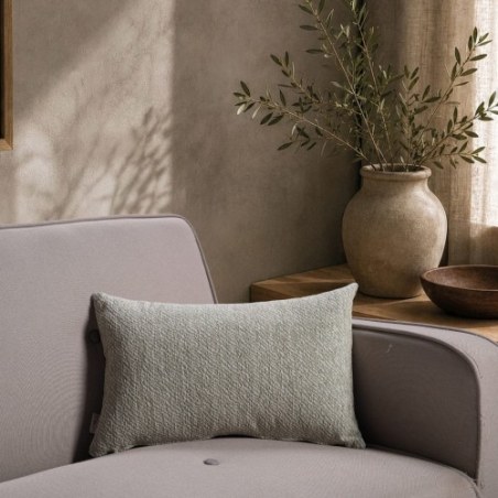 Μαξιλαροθήκη Teoran Dayton 16 Green Taupe - 30x50cm με γέμιση