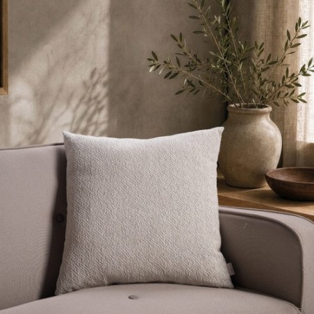 Μαξιλαροθήκη Teoran Dayton 07 Pearl Grey - 65x65cm δαπέδου με γέμιση