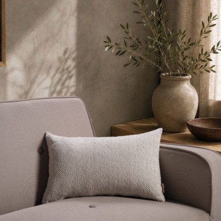 Μαξιλαροθήκη Teoran Dayton 07 Pearl Grey - 65x65cm δαπέδου με γέμιση