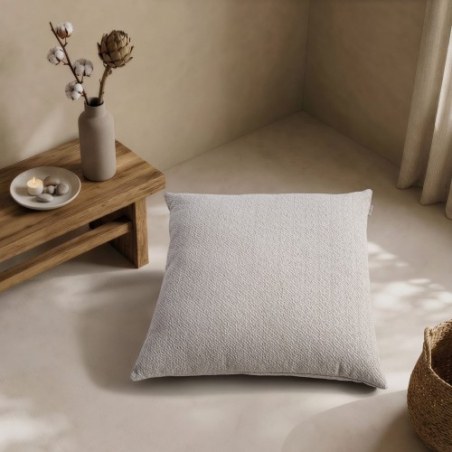Μαξιλαροθήκη Teoran Dayton 07 Pearl Grey - 50x50cm με γέμιση