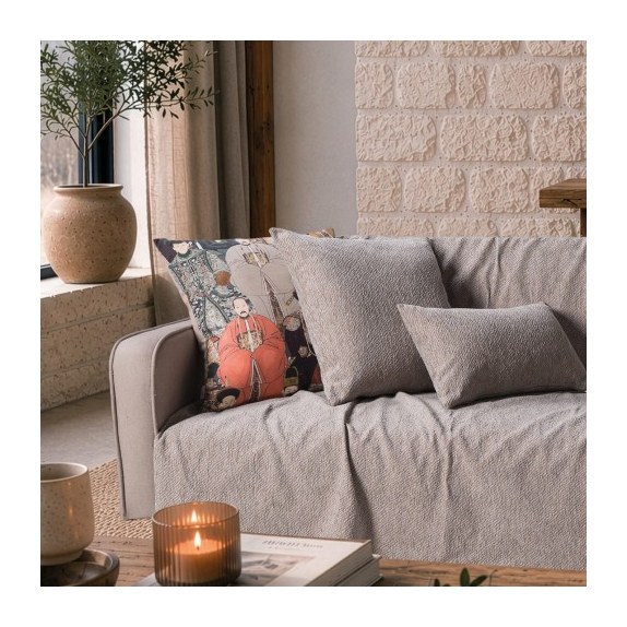 Ριχτάρι Teoran Dayton 05 Grey Terracotta - Τριθέσιο...