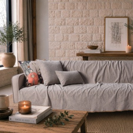 Ριχτάρι Teoran Dayton 05 Grey Terracotta - Τετραθέσιο 180x350cm