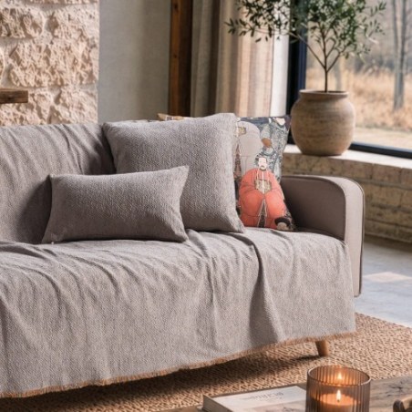 Ριχτάρι Teoran Dayton 05 Grey Terracotta - Τετραθέσιο 180x350cm