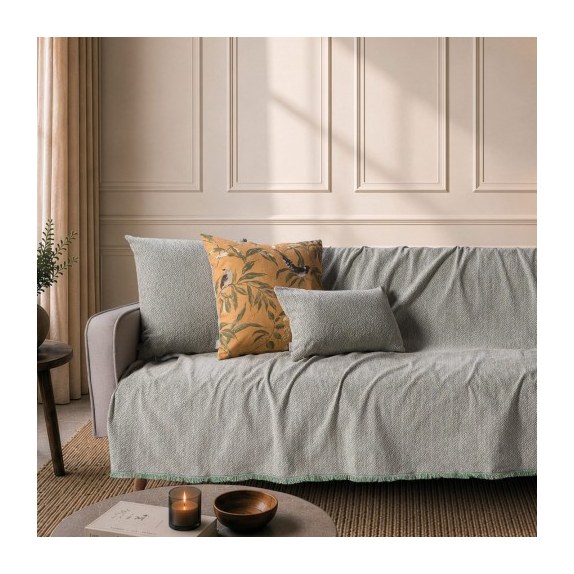 Ριχτάρι Teoran Dayton 16 Green Taupe - Τριθέσιο 180x300cm