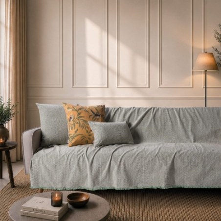 Ριχτάρι Teoran Dayton 16 Green Taupe - Τριθέσιο 180x300cm