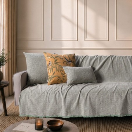 Ριχτάρι Teoran Dayton 16 Green Taupe - Τετραθέσιο 180x350cm