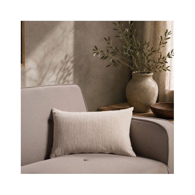 Μαξιλαροθήκη Teoran Dayton 01 Ivory - 50x50cm...