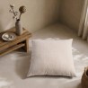 Μαξιλαροθήκη Teoran Dayton 01 Ivory - 50x50cm με γέμιση
