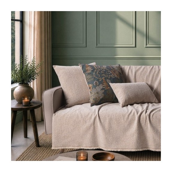 Ριχτάρι Teoran Dayton 02 Beige - Τετραθέσιο 180x350cm