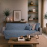 Ριχτάρι Teoran Norman 04 Denim Blue - Μονοθέσιο 180x150cm