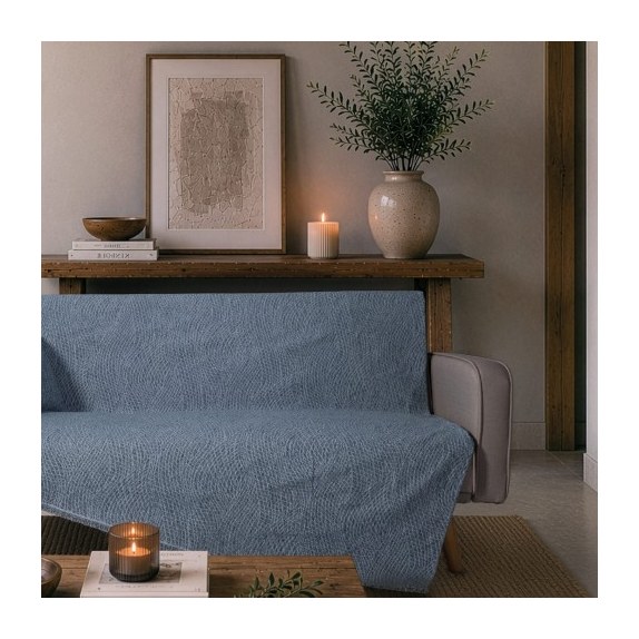 Ριχτάρι Teoran Norman 04 Denim Blue - Διθέσιο 180x250cm