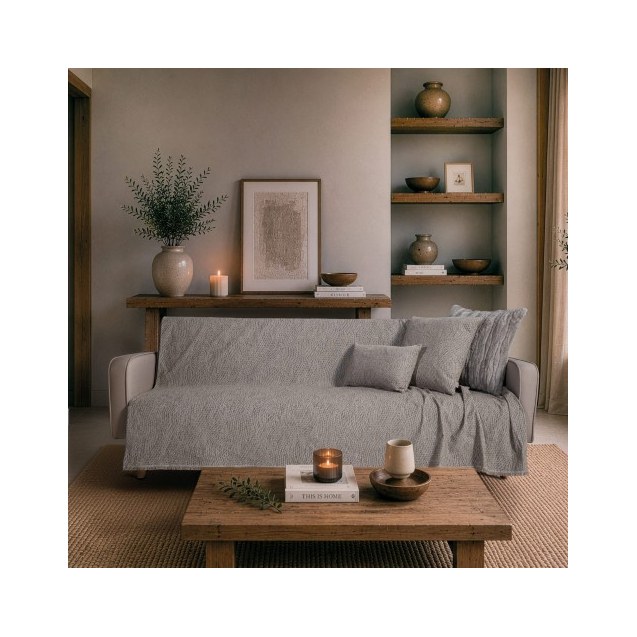Ριχτάρι Teoran Norman 11 Grey - Τριθέσιο 180x300cm