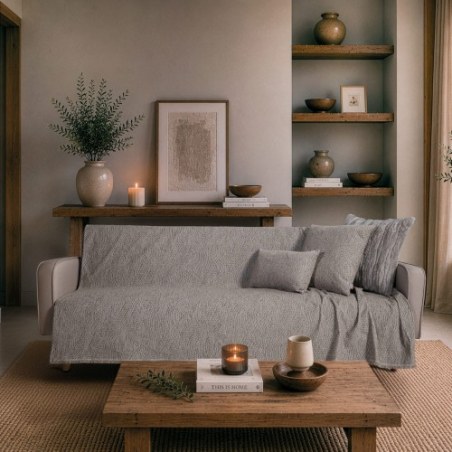 Ριχτάρι Teoran Norman 11 Grey - Τριθέσιο 180x300cm