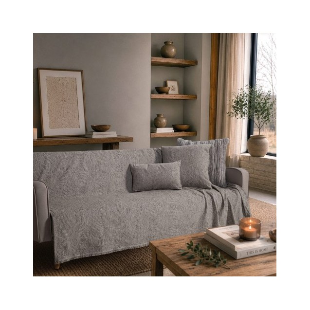 Ριχτάρι Teoran Norman 11 Grey - Τριθέσιο 180x300cm