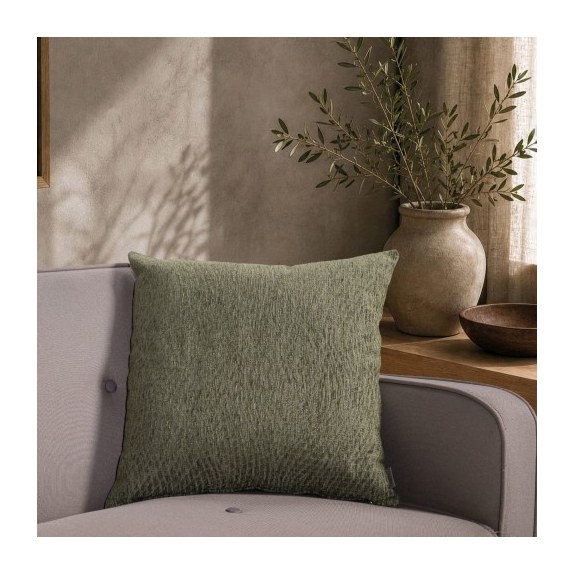 Μαξιλαροθήκη Teoran Norman 16 Sage Green - 65x65cm...