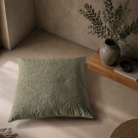 Μαξιλαροθήκη Teoran Norman 16 Sage Green - 65x65cm δαπέδου με γέμιση
