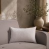 Μαξιλαροθήκη Teoran Norman 01 Off White - 30x50cm με γέμιση