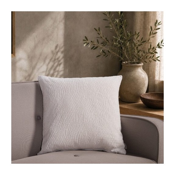Μαξιλαροθήκη Teoran Norman 01 Off White - 65x65cm δαπέδου...