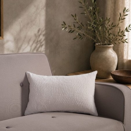Μαξιλαροθήκη Teoran Norman 01 Off White - 50x50cm με γέμιση