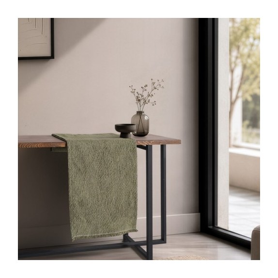 Τραβέρσα Teoran Norman 16 Sage Green - 45x180cm