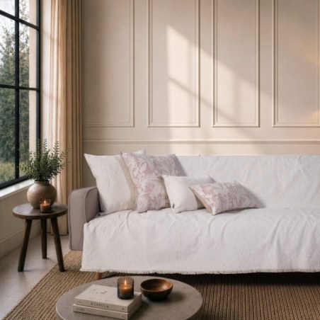 Ριχτάρι Teoran Norman 01 Off White - Τετραθέσιο 180x350cm
