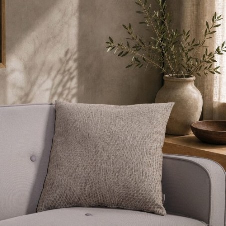 Μαξιλαροθήκη Teoran Norman 03 Light Brown - 30x50cm με γέμιση