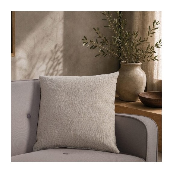 Μαξιλαροθήκη Teoran Norman 07 Taupe - 30x50cm με γέμιση