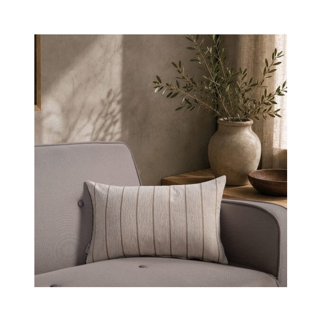Μαξιλαροθήκη Teoran Macon 01 Natural Beige -...