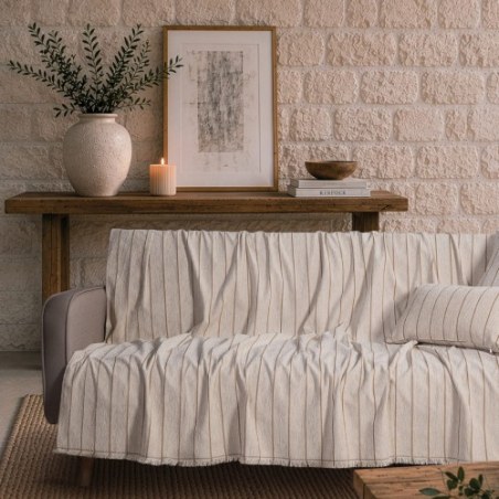 Ριχτάρι Teoran Macon 01 Natural Beige - Μονοθέσιο 180x150cm