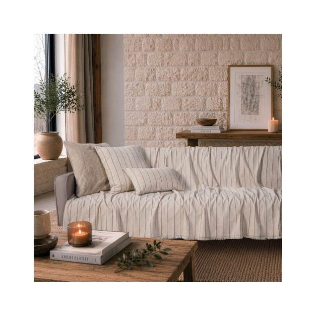 Ριχτάρι Teoran Macon 01 Natural Beige - Διθέσιο...