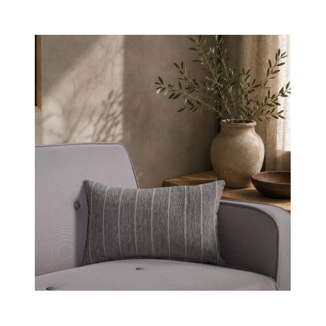 Μαξιλαροθήκη Teoran Macon 11 Charcoal Grey -...