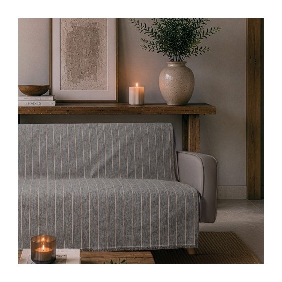 Ριχτάρι Teoran Macon 11 Charcoal Grey - Τετραθέσιο 180x350cm