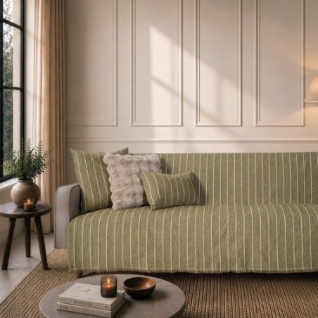 Ριχτάρι Teoran Macon 15 Sage Green - Τετραθέσιο 180x350cm