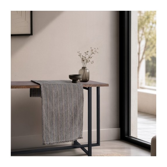 Τραβέρσα Teoran Macon 11 Charcoal Grey - 45x180cm