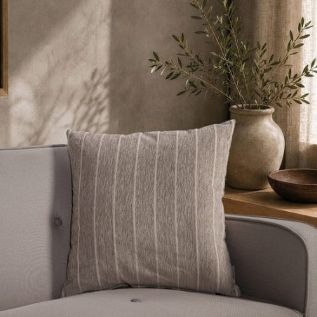 Μαξιλαροθήκη Teoran Macon 03 Light Brown - 50x50cm