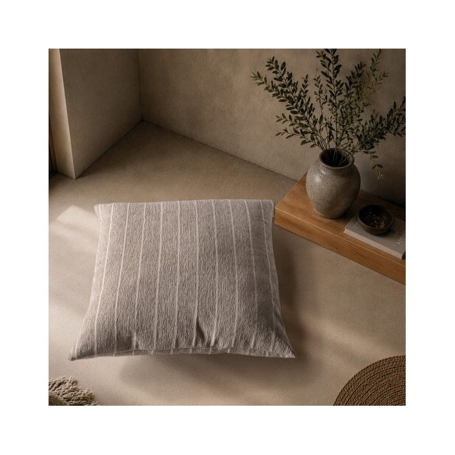 Μαξιλαροθήκη Teoran Macon 03 Light Brown - 50x50cm