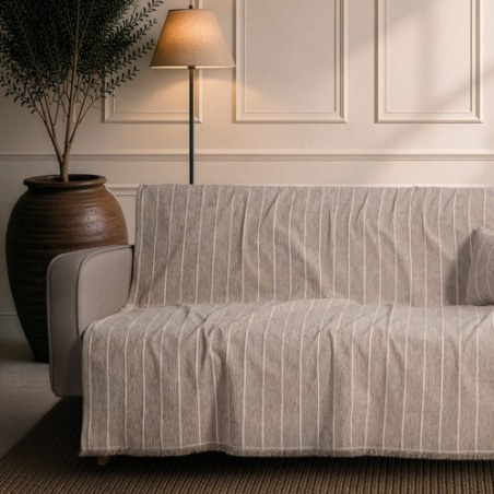 Ριχτάρι Teoran Macon 03 Light Brown - Μονοθέσιο 180x150cm