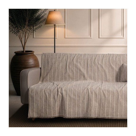 Ριχτάρι Teoran Macon 03 Light Brown - Διθέσιο 180x250cm