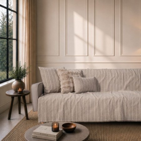 Ριχτάρι Teoran Macon 03 Light Brown - Διθέσιο 180x250cm