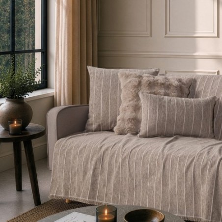 Ριχτάρι Teoran Macon 03 Light Brown - Διθέσιο 180x250cm