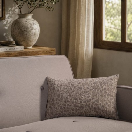 Μαξιλαροθήκη Teoran Pearland 03 Natural Taupe - 65x65cm δαπέδου