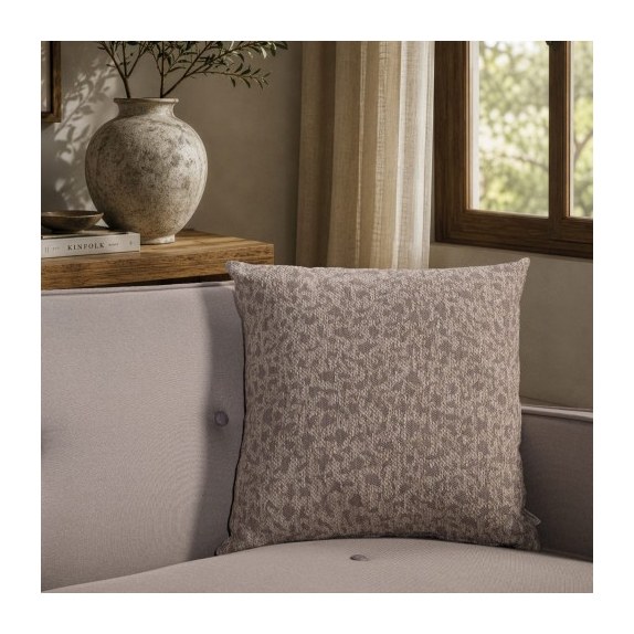 Μαξιλαροθήκη Teoran Pearland 03 Natural Taupe - 65x65cm...