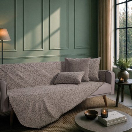 Ριχτάρι Teoran Pearland 15 Sage Taupe - Τριθέσιο 180x300cm
