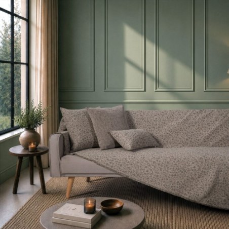 Ριχτάρι Teoran Pearland 15 Sage Taupe - Τετραθέσιο 180x350cm