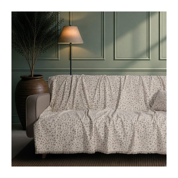 Ριχτάρι Teoran Pearland 01 Ivory - Μονοθέσιο 180x150cm