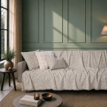 Ριχτάρι Teoran Pearland 01 Ivory - Μονοθέσιο 180x150cm